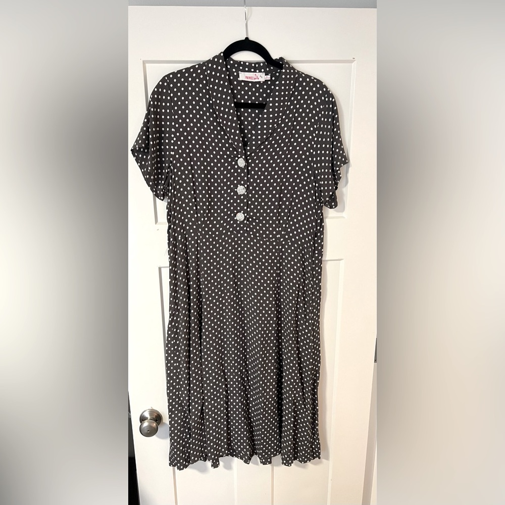 Vintage inspired Pink Wheels dress